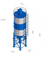 Sement saxlama bunkeri SC-23, 30 ton